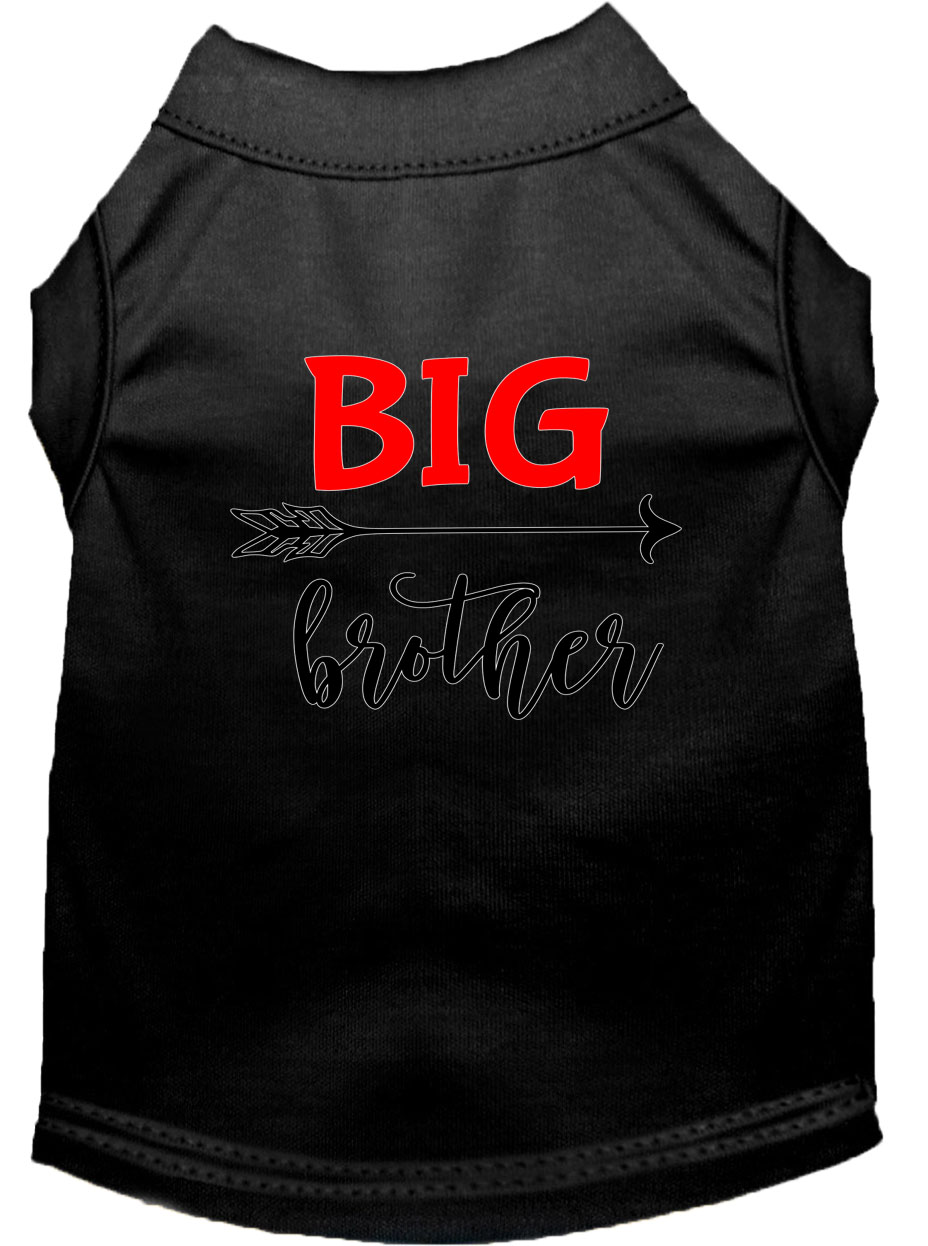 Big Brother Screen Print Dog Shirt Black XXXL